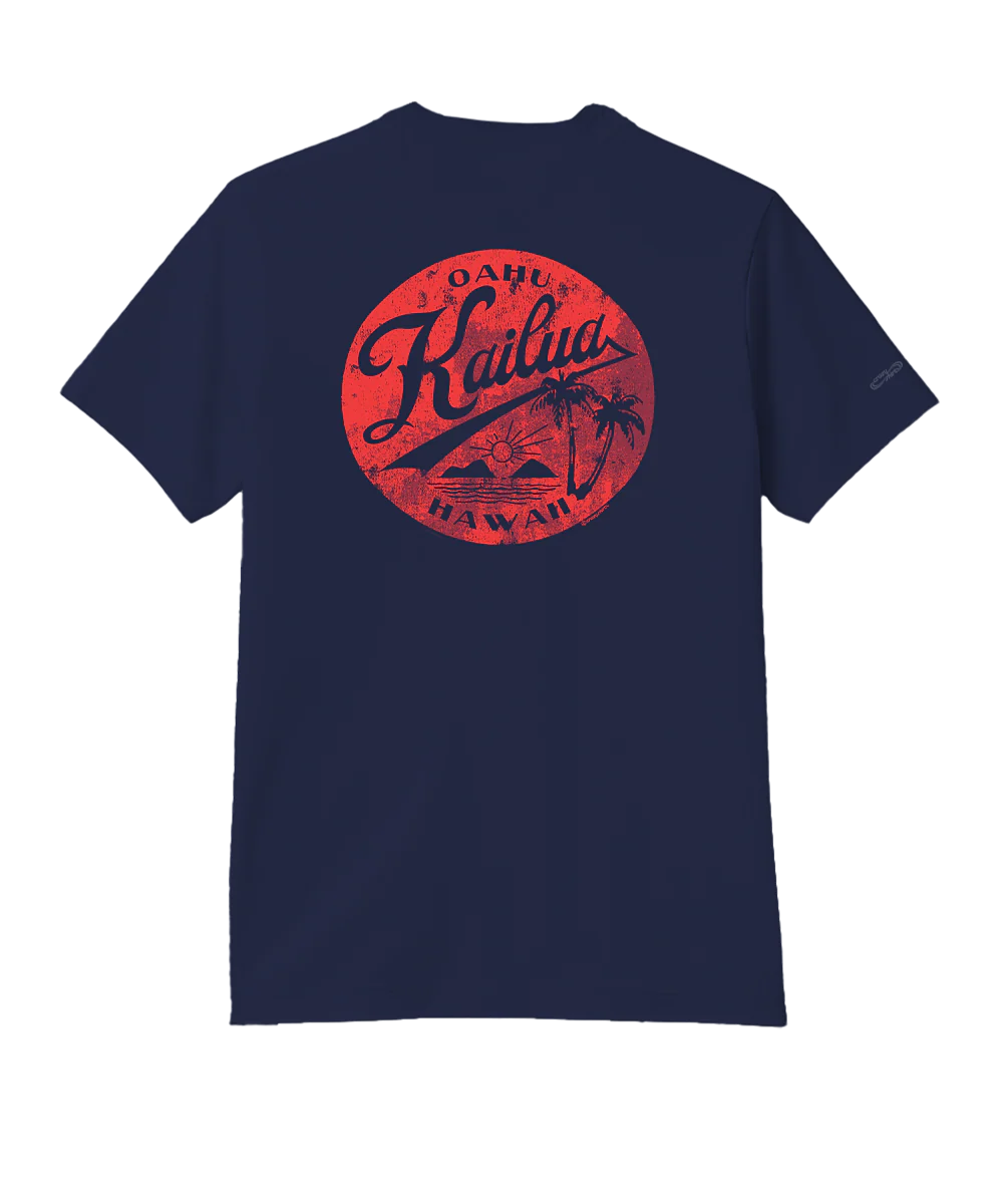 Around Kailua - Indigo Short Sleeve Pima T-Shirt