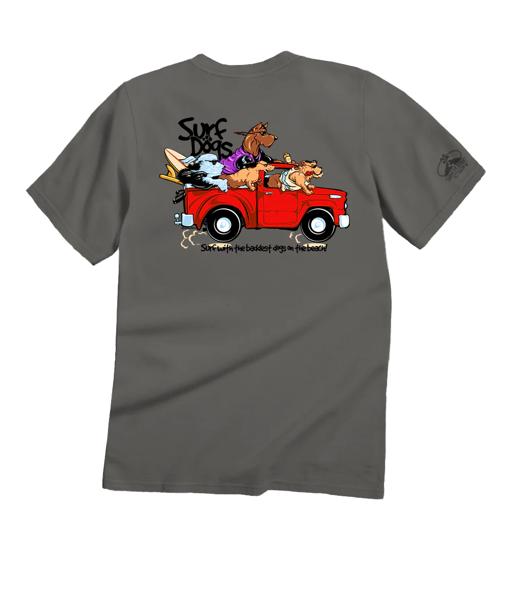 Bad Surf Dogs - Crater Dyed® Short Sleeve Crewneck T-Shirt