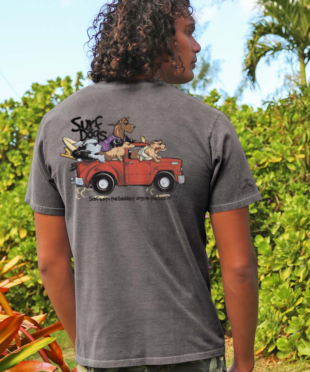 Bad Surf Dogs - Crater Dyed® Short Sleeve Crewneck T-Shirt - Image 2