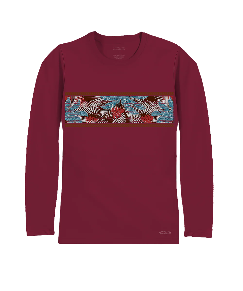 Banana Maia - Beet Red Long Sleeve Pima T-Shirt