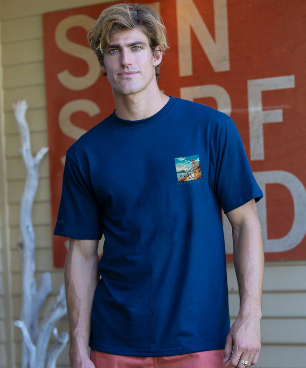 Bay Bikers - Navy Short Sleeve Crewneck T-Shirt - Image 3