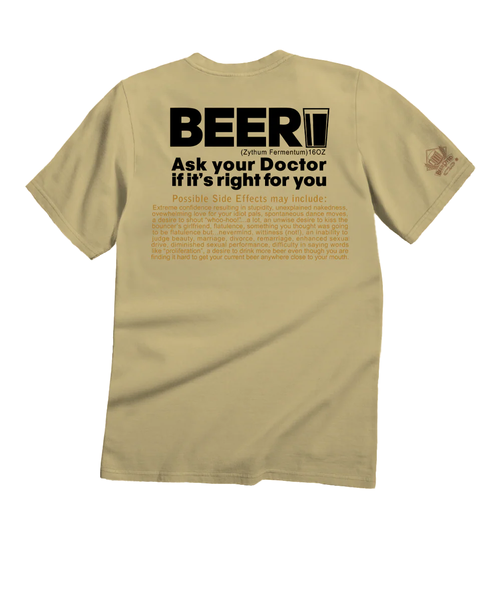 Beer RX - Beer Dyed Short Sleeve Crewneck T-Shirt