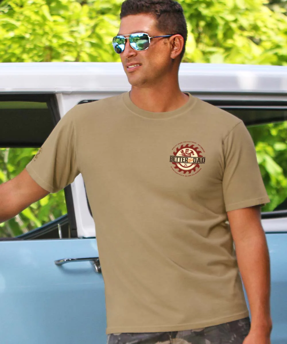 Better Call Dad - Kona Coffee Dyed Short Sleeve Crewneck T-Shirt - Image 3