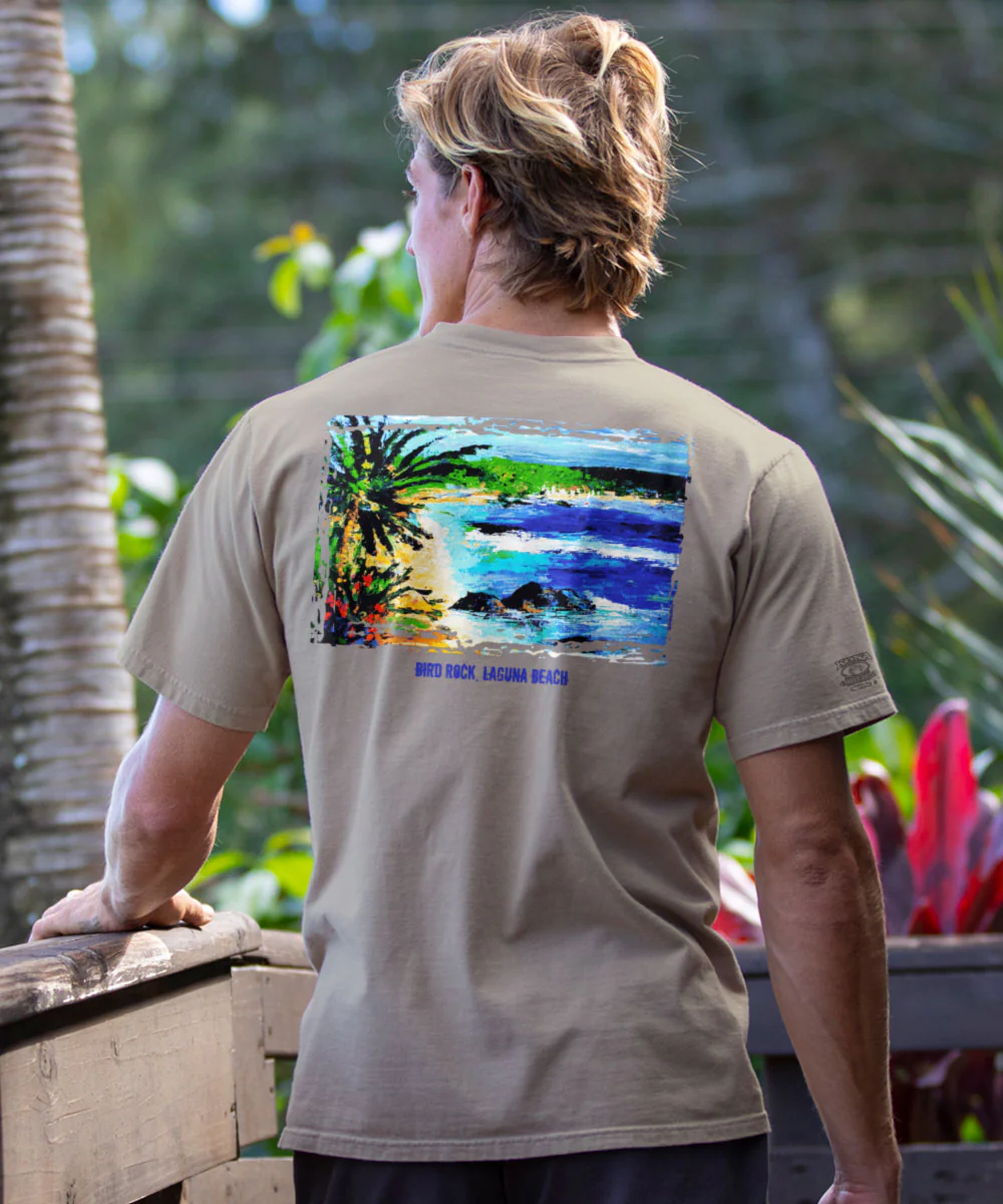 Bird Rock - Kona Coffee Dyed Short Sleeve Crewneck T-Shirt - Image 2