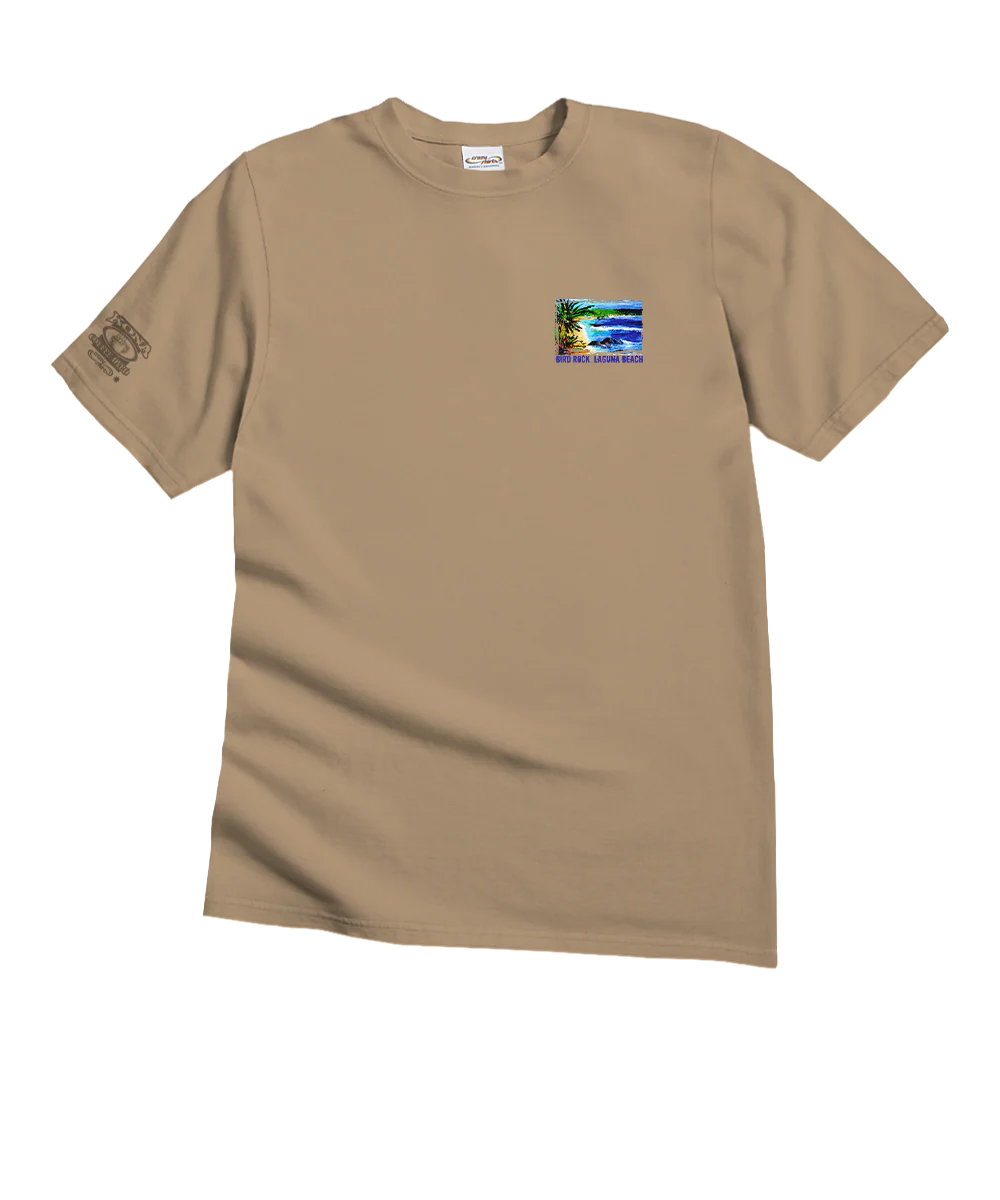 Bird Rock - Kona Coffee Dyed Short Sleeve Crewneck T-Shirt - Image 4