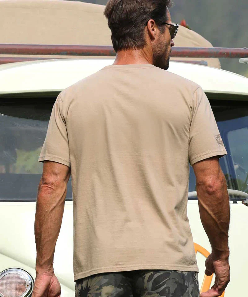 Broke Da Mout - Kona Coffee Dyed Short Sleeve Crewneck T-Shirt - Image 3