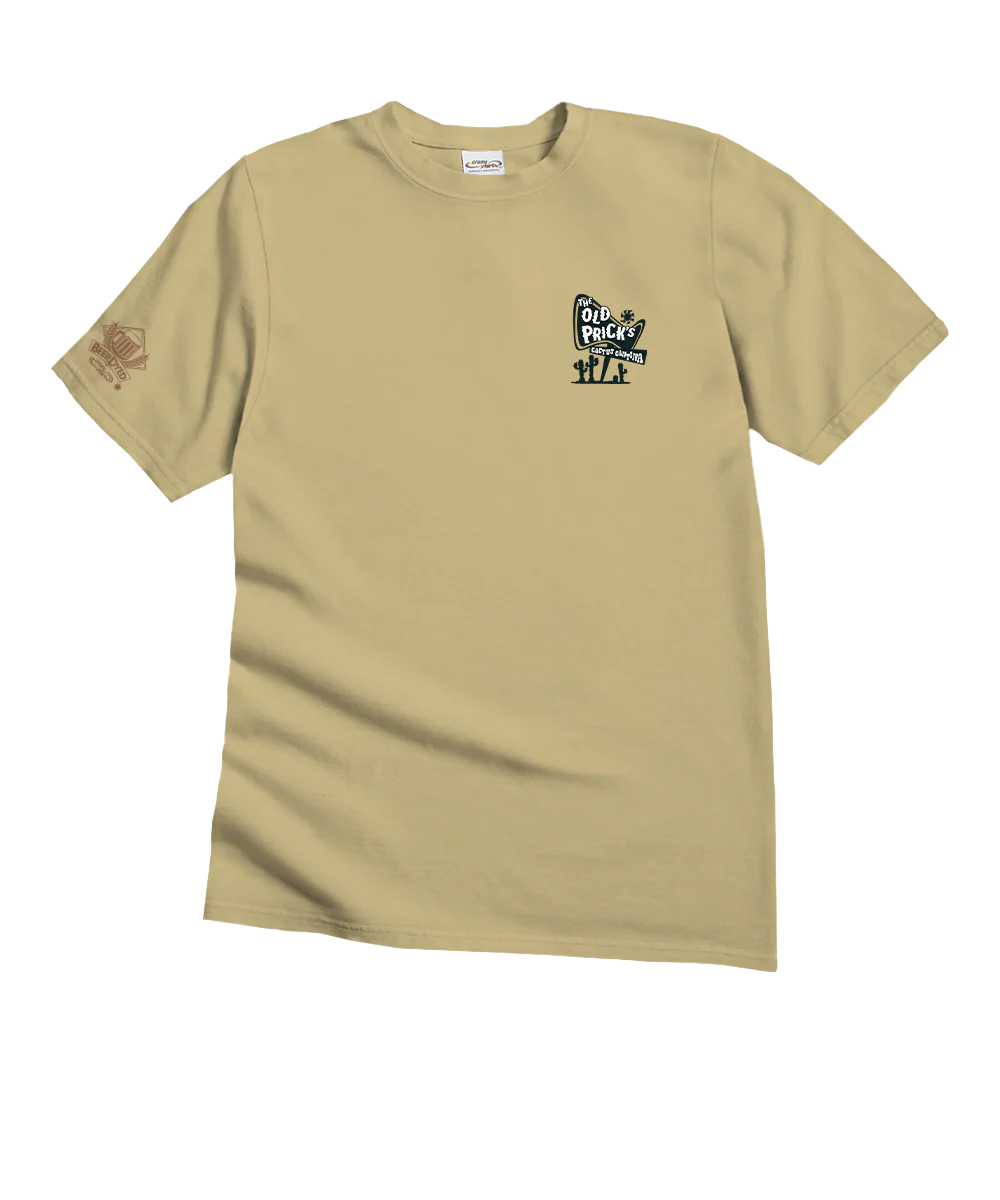 Cactus Cantina - Beer Dyed Short Sleeve Crewneck T-Shirt - Image 4