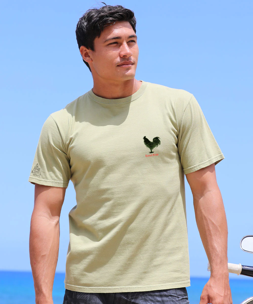 Chicken Scratch - Hemp Dyed Short Sleeve Crewneck T-Shirt - Image 3