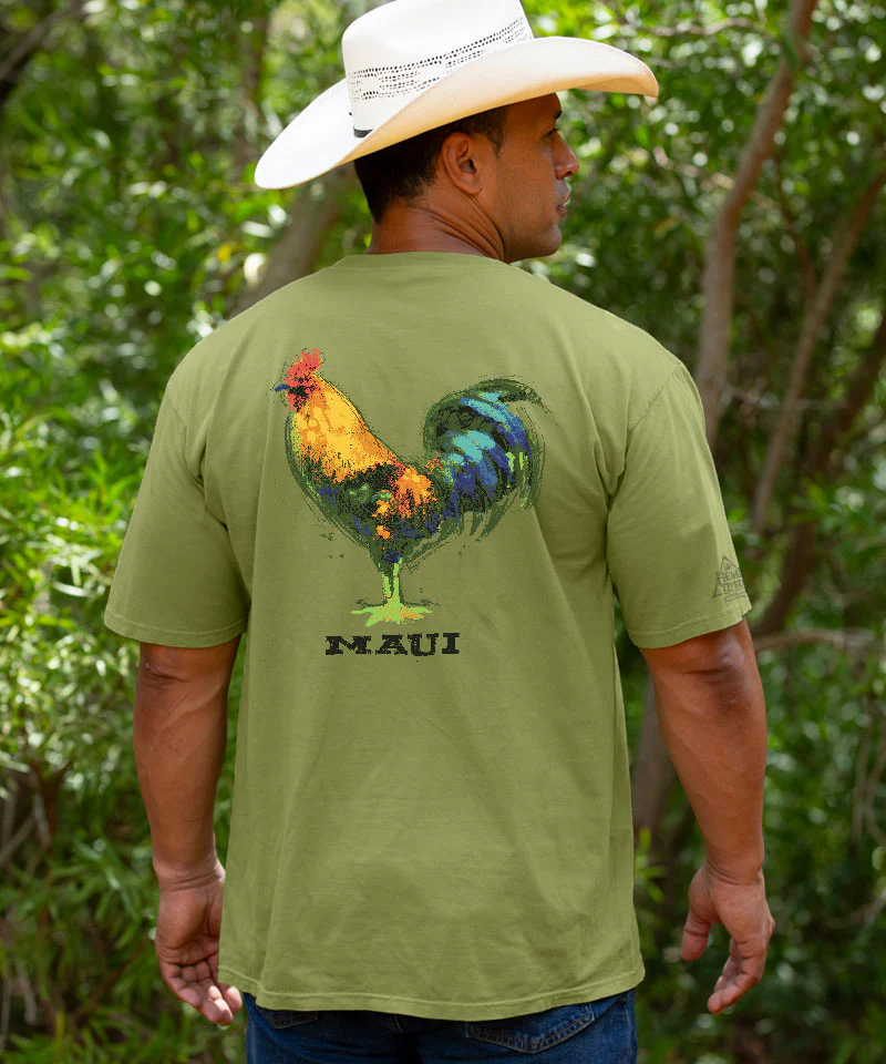 Chicken Scratch - Hemp Dyed Short Sleeve Crewneck T-Shirt - Image 2
