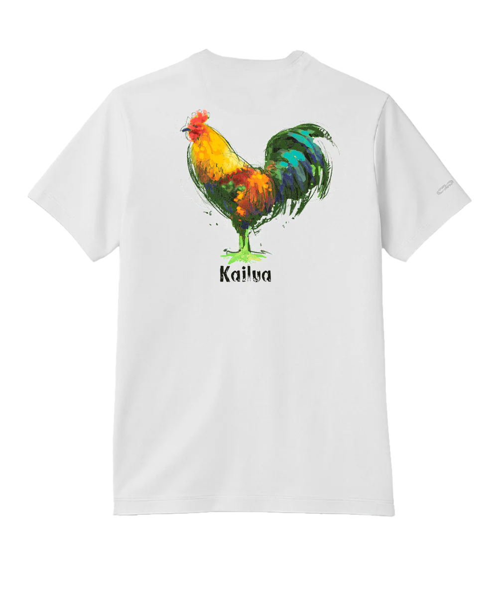 Chicken Scratch - White Short Sleeve Pima T-Shirt