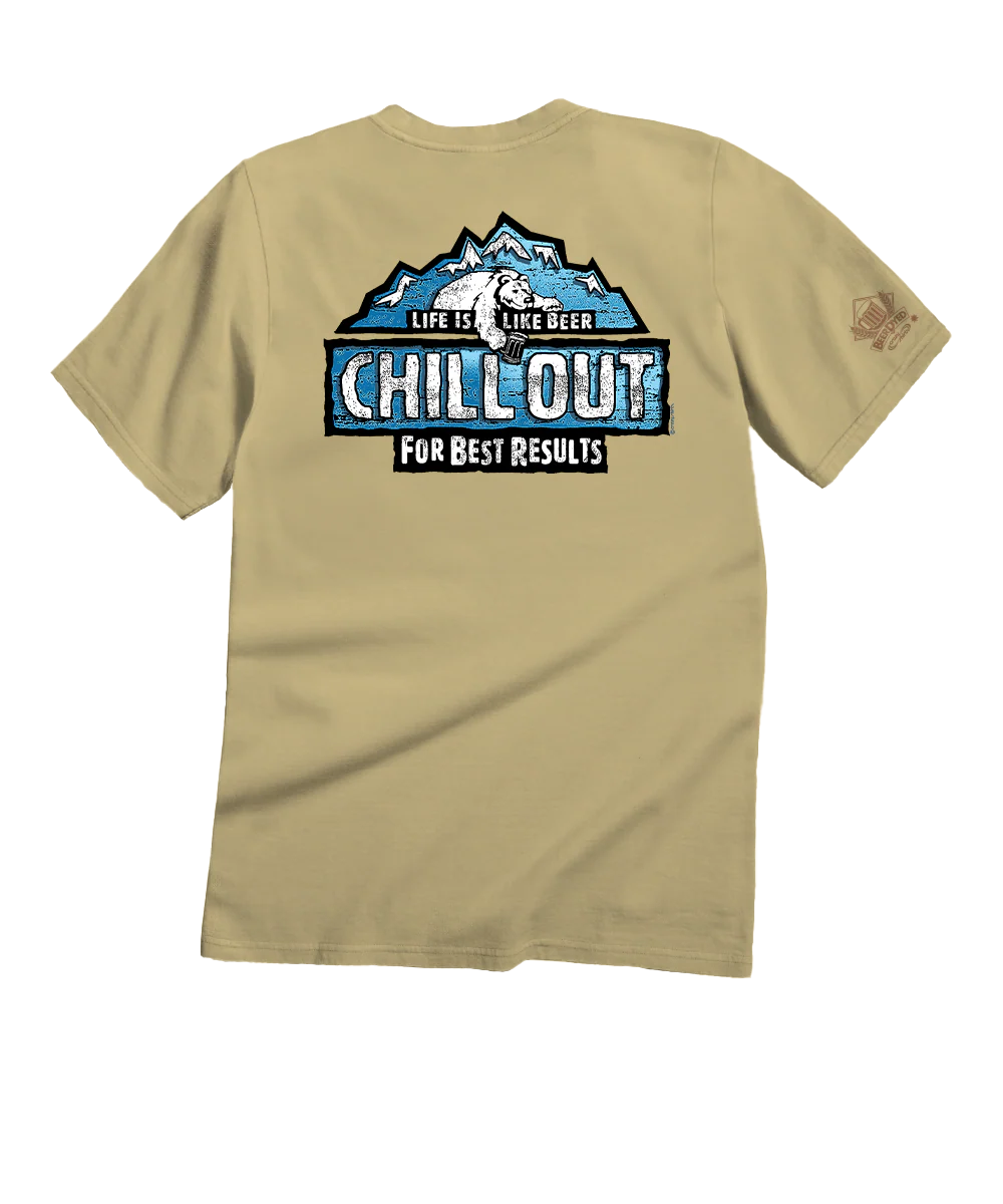 Chill Out - Beer Dyed Short Sleeve Crewneck T-Shirt