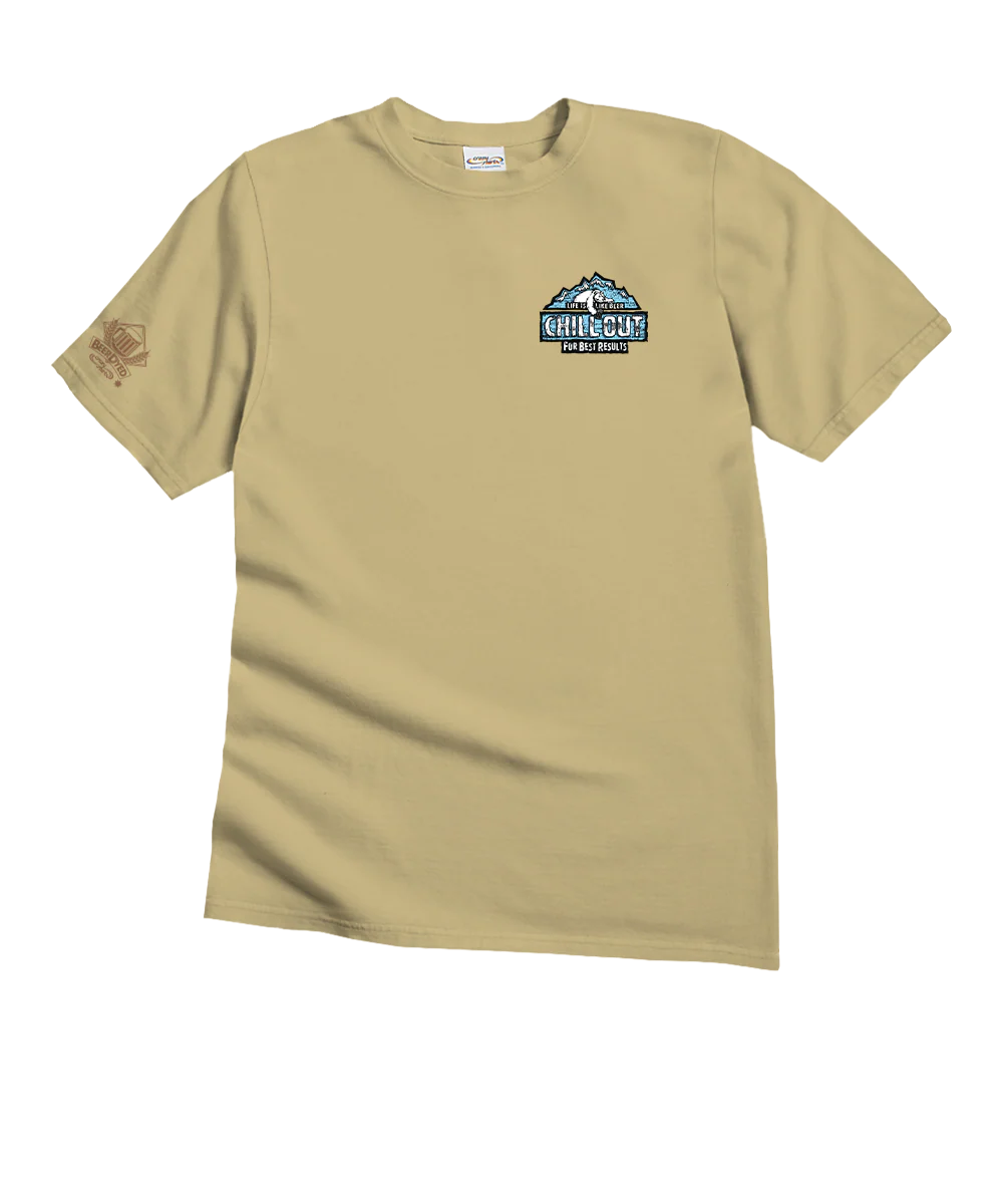 Chill Out - Beer Dyed Short Sleeve Crewneck T-Shirt - Image 4