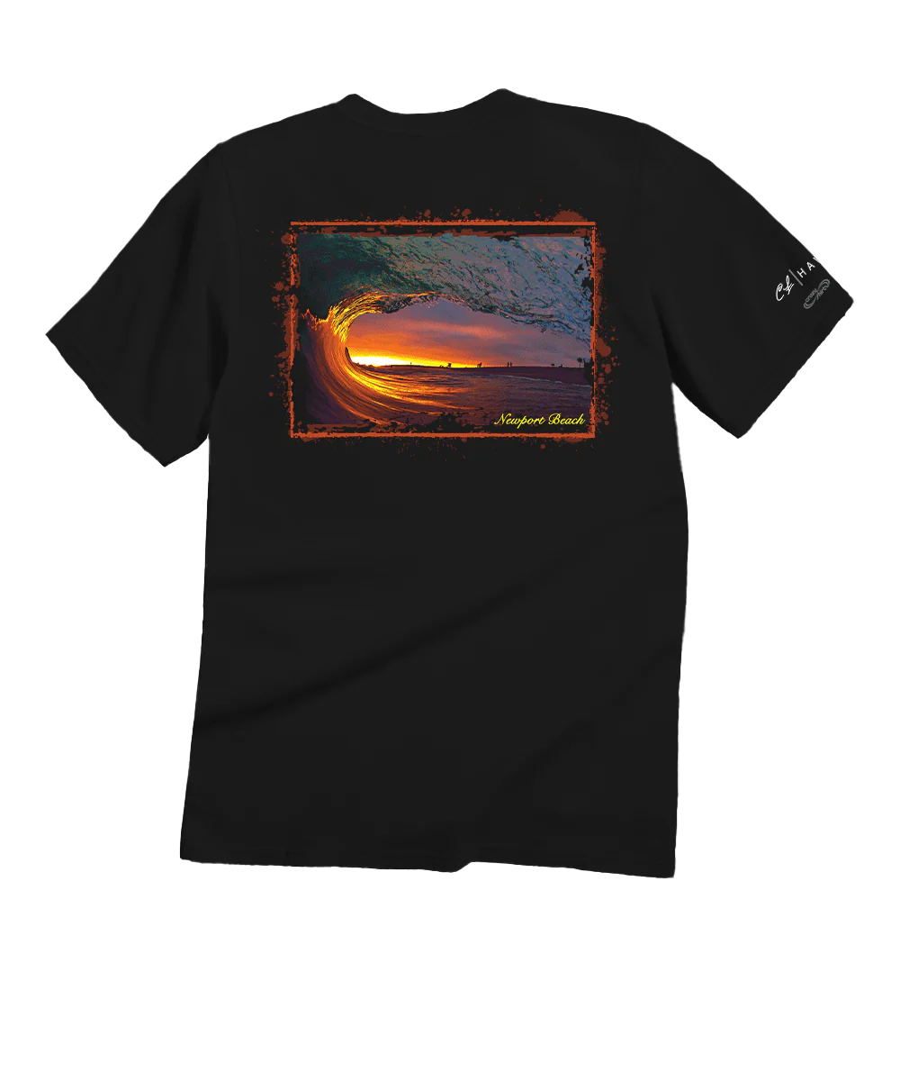 Clark Little Chariots Of Fire - Black Short Sleeve Crewneck T-Shirt