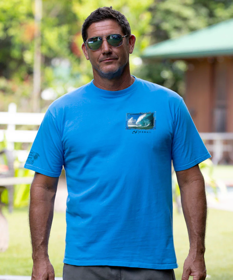 Clark Little Juice - Blue Hawaii Dyed Short Sleeve Crewneck T-Shirt - Image 3