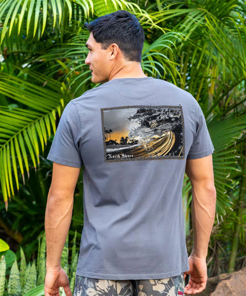 Clark Little Obsidian - Smoke Short Sleeve Pima T-Shirt - Image 2