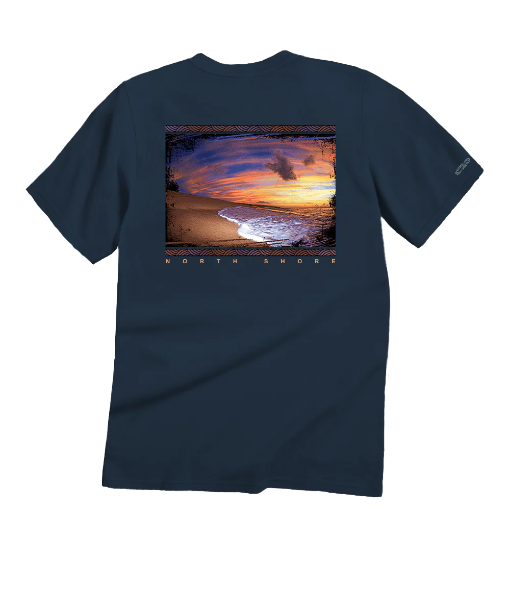 Clark Little Pau Hana - Navy Short Sleeve Crewneck T-Shirt