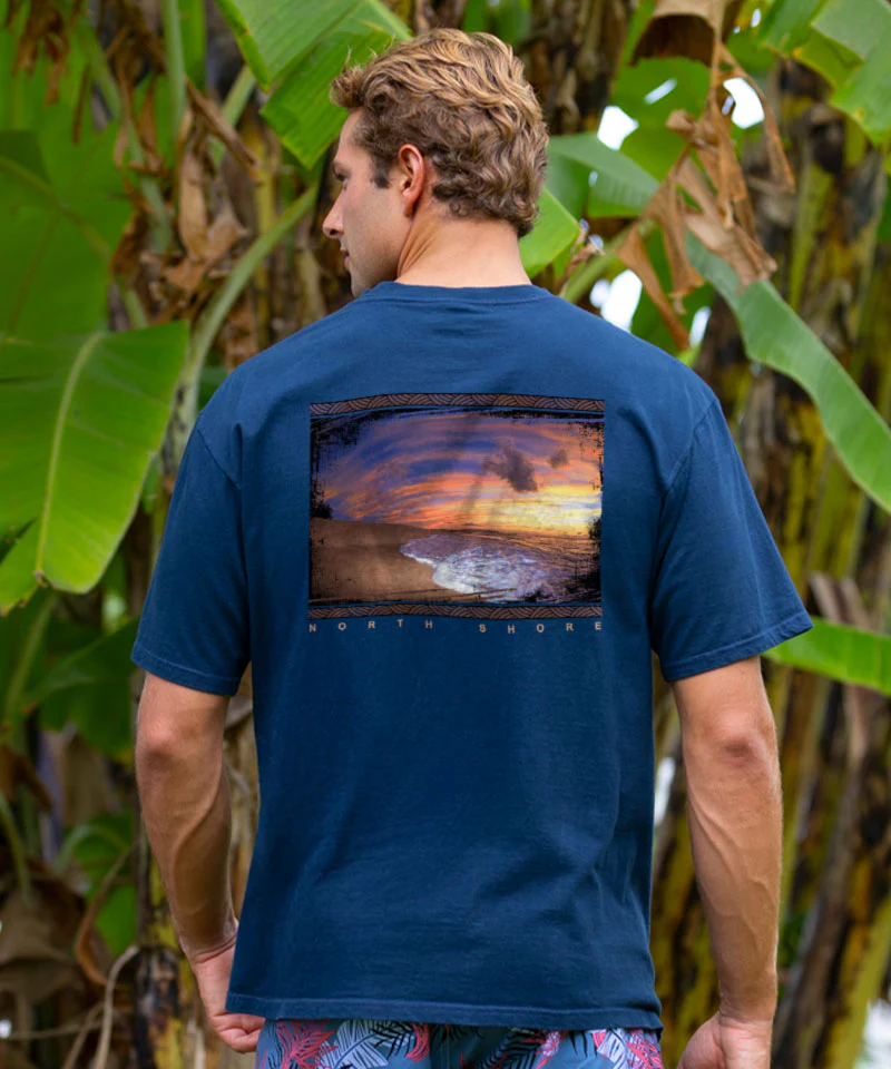 Clark Little Pau Hana - Navy Short Sleeve Crewneck T-Shirt - Image 2