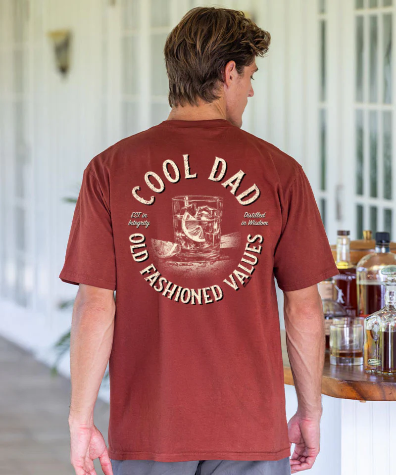 Cool Dad - Whiskey Dyed Short Sleeve Crewneck T-Shirt - Image 2