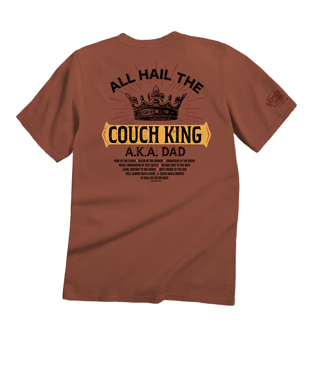 Couch King - Chile Dyed Short Sleeve Crewneck T-Shirt