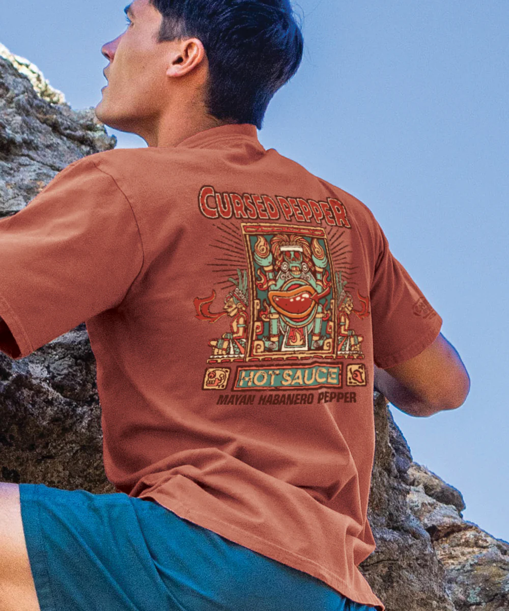 Cursed Pepper - Chile Dyed Short Sleeve Crewneck T-Shirt - Image 2