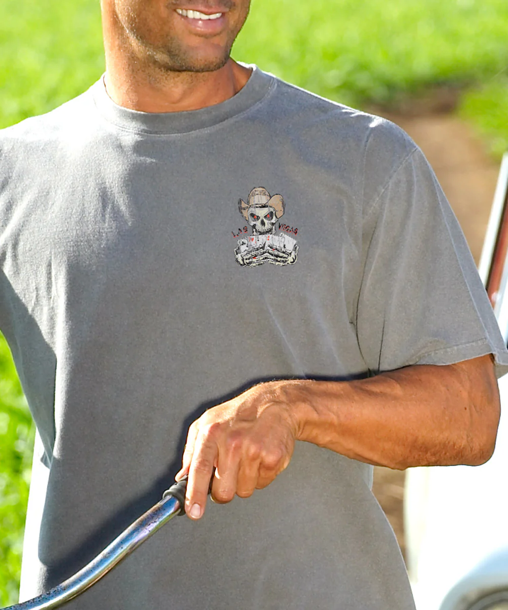 Dead Mans Hand - Crater Dyed® Short Sleeve Crewneck T-Shirt - Image 3