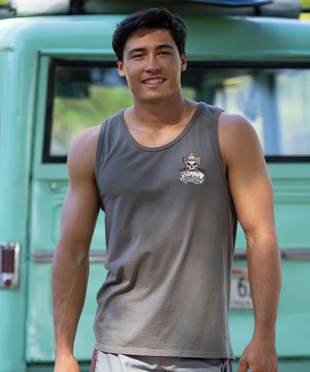 Dead Mans Hand - Crater Dyed® Sleeveless Tank Top - Image 3