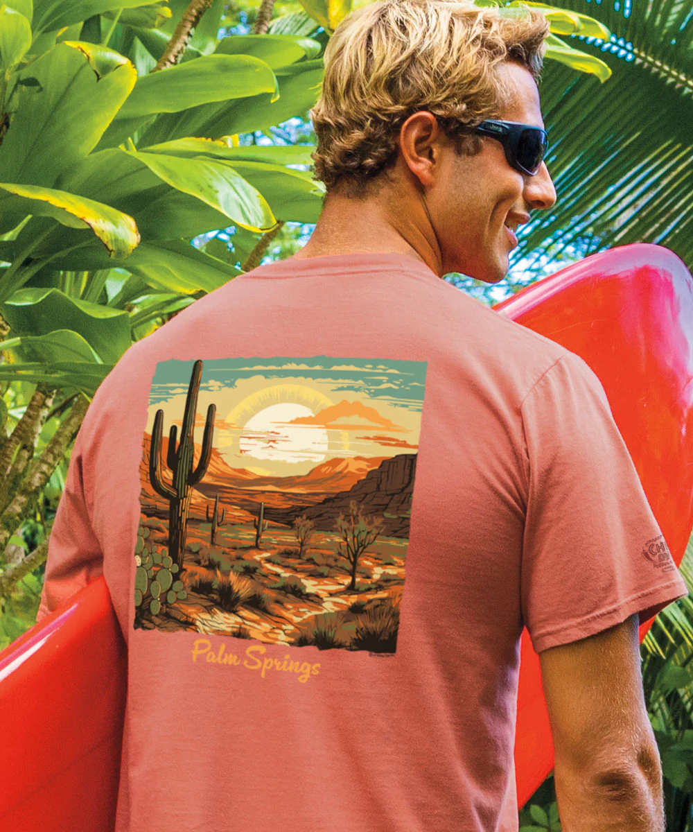 Desert Dream - Chile Dyed Short Sleeve Crewneck T-Shirt - Image 2