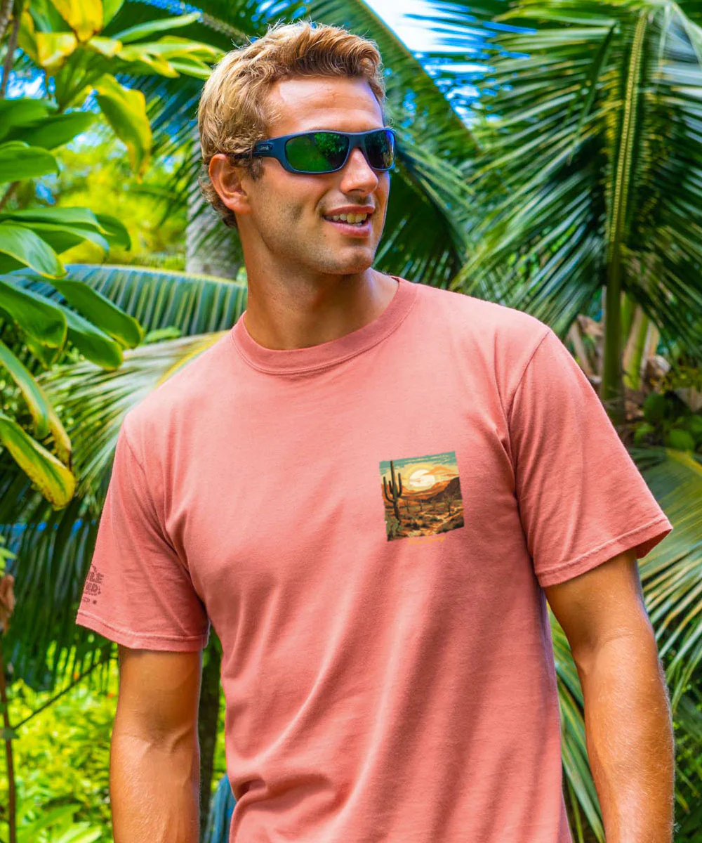 Desert Dream - Chile Dyed Short Sleeve Crewneck T-Shirt - Image 3