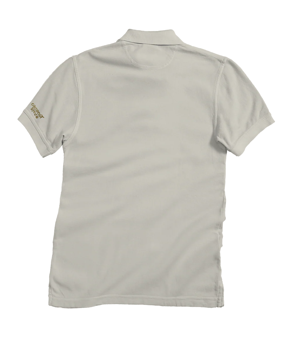 Dragon Badge - Coconut Dyed Short Sleeve Oceanfront Polo Shirt - Image 4