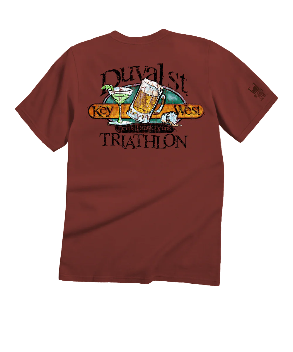 Duval Triathlon - Whiskey Dyed Short Sleeve Crewneck T-Shirt