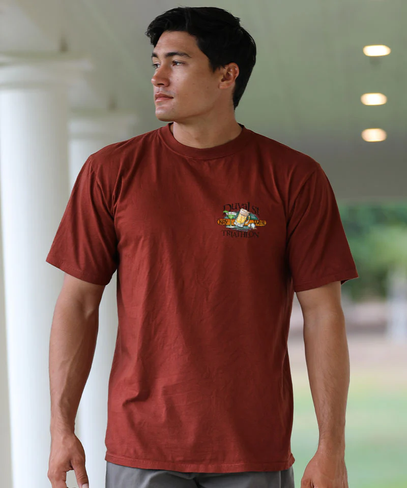 Duval Triathlon - Whiskey Dyed Short Sleeve Crewneck T-Shirt - Image 3