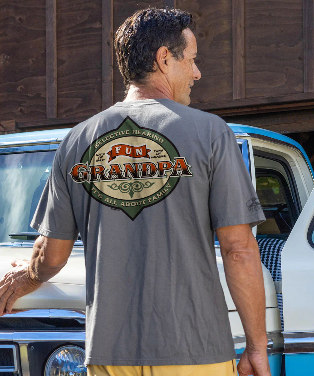 Fun Grandpa - Crater Dyed® Short Sleeve Crewneck T-Shirt - Image 2