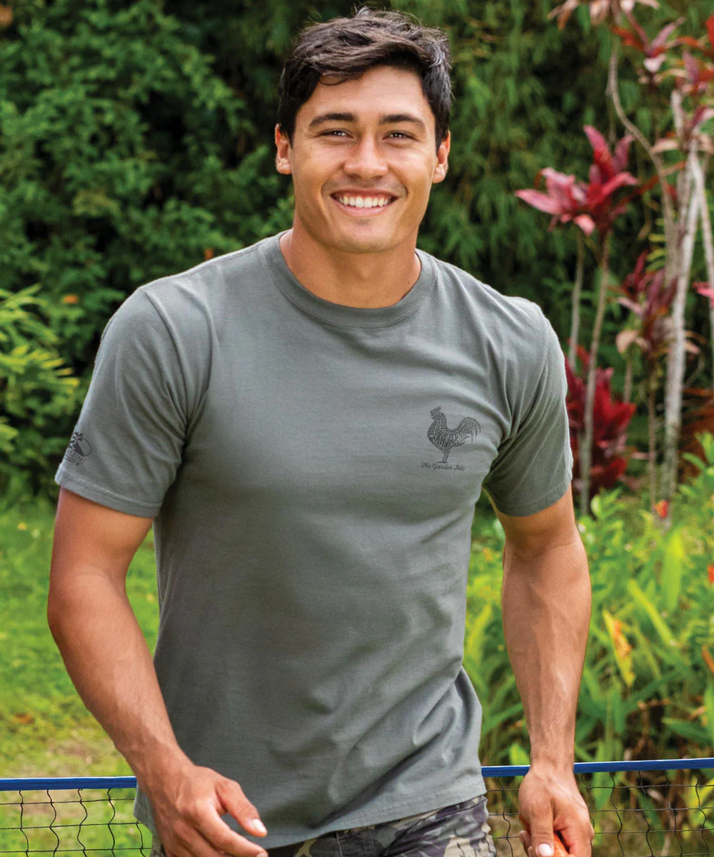Garden Bird - Crater Dyed® Short Sleeve Crewneck T-Shirt - Image 3