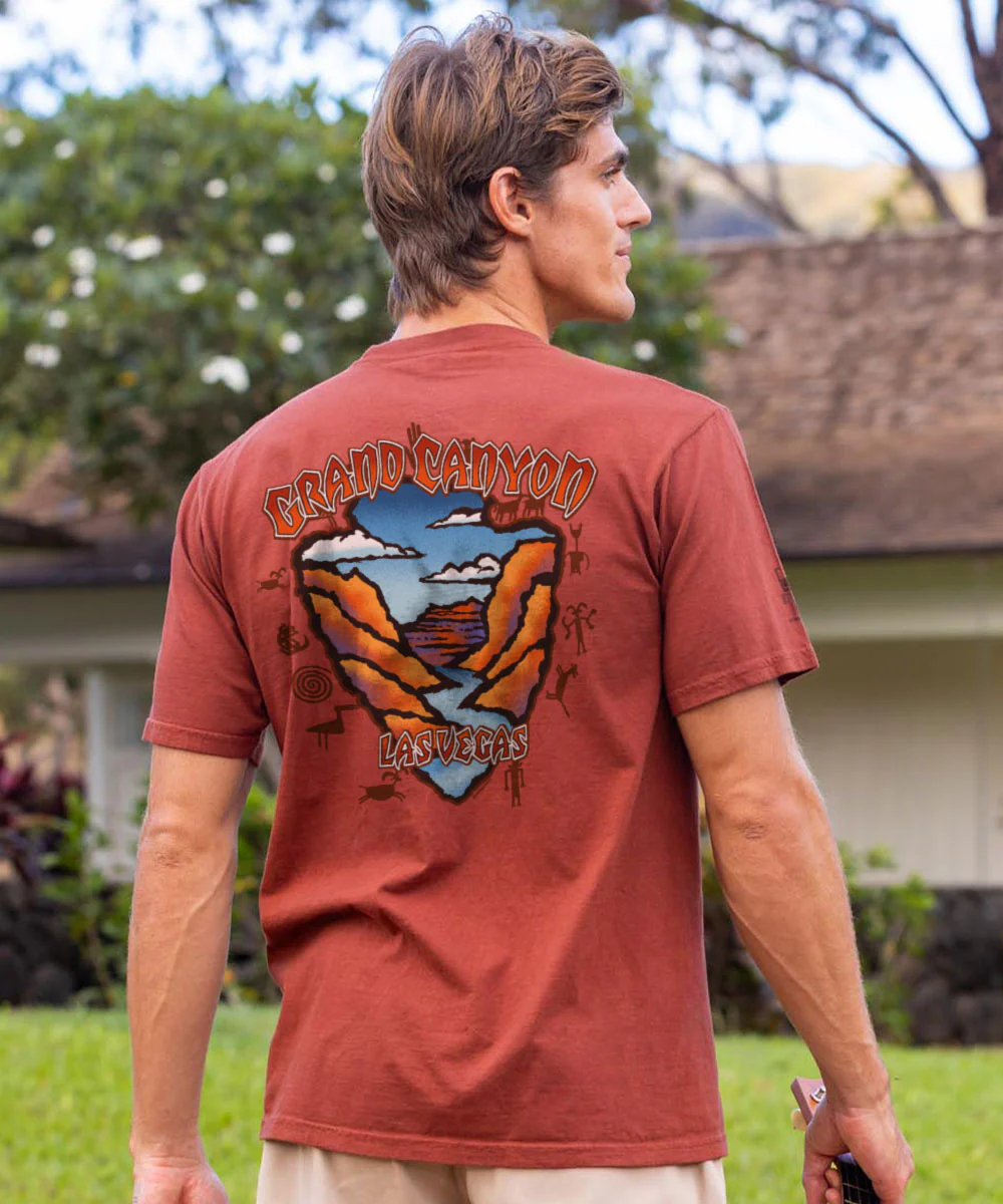 Grand Canyon - Whiskey Dyed Short Sleeve Crewneck T-Shirt - Image 2