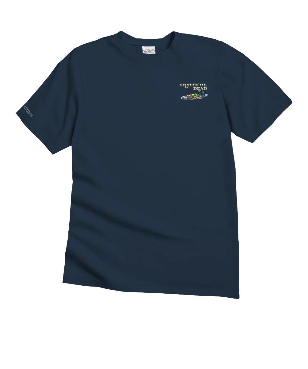 Grateful Dead Canoe Bears - Navy Short Sleeve Crewneck T-Shirt - Image 4