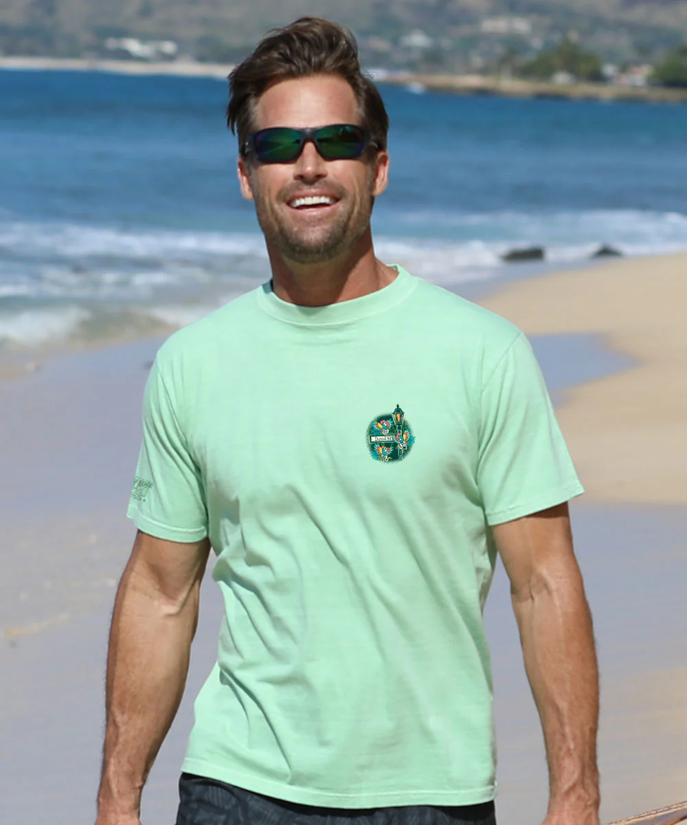 Grateful Dead Duval Street - Key Lime Dyed Short Sleeve Crewneck T-Shirt - Image 3