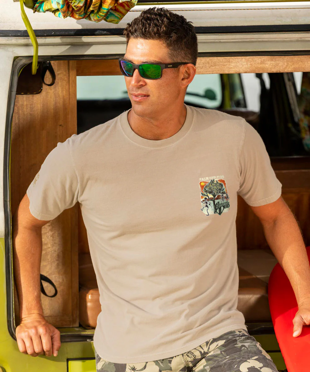 Grateful Dead Joshua Tree - Kona Coffee Dyed Short Sleeve Crewneck T-Shirt - Image 3