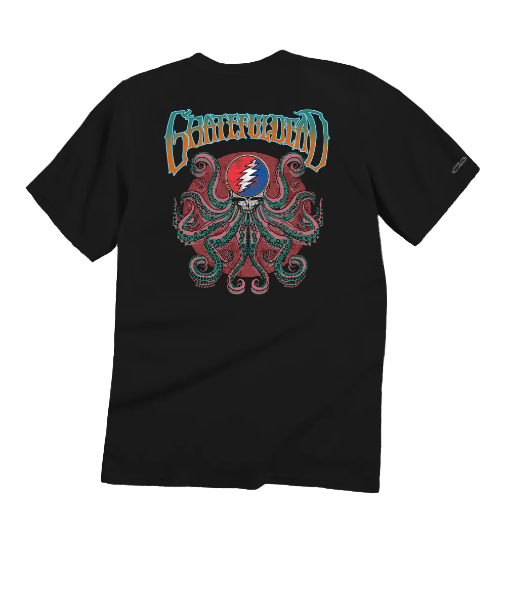 Grateful Dead Kraken - Black Short Sleeve Crewneck T-Shirt