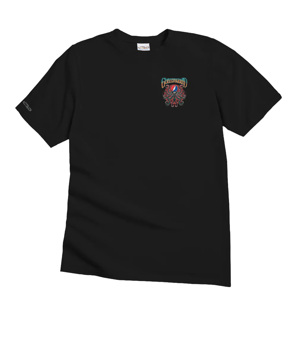 Grateful Dead Kraken - Black Short Sleeve Crewneck T-Shirt - Image 4