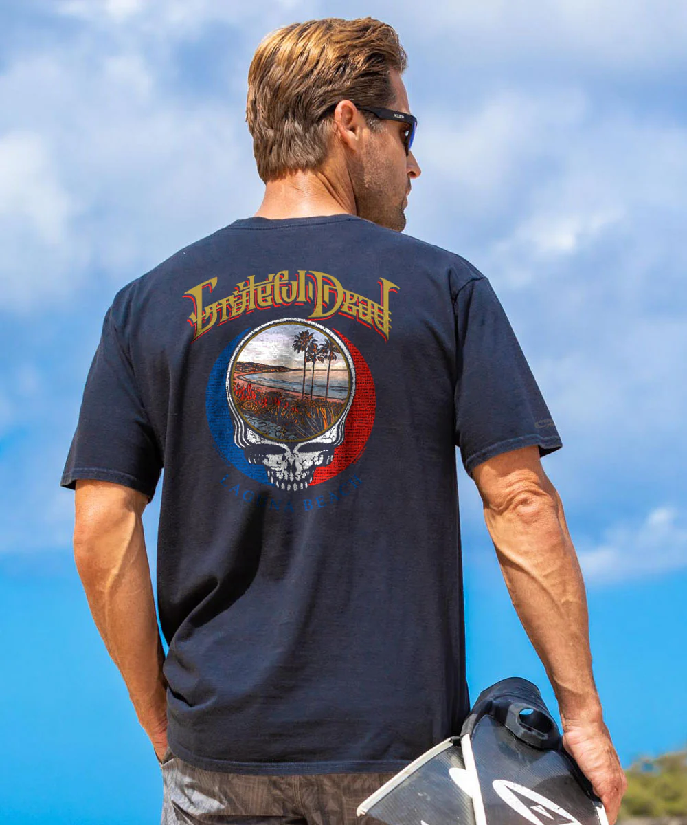 Grateful Dead Laguna Scenic - Black Short Sleeve Crewneck T-Shirt - Image 2