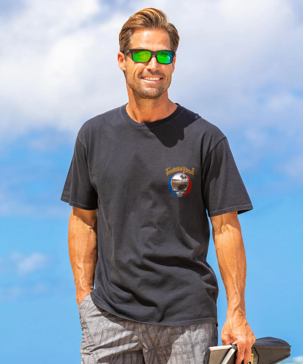 Grateful Dead Laguna Scenic - Black Short Sleeve Crewneck T-Shirt - Image 3
