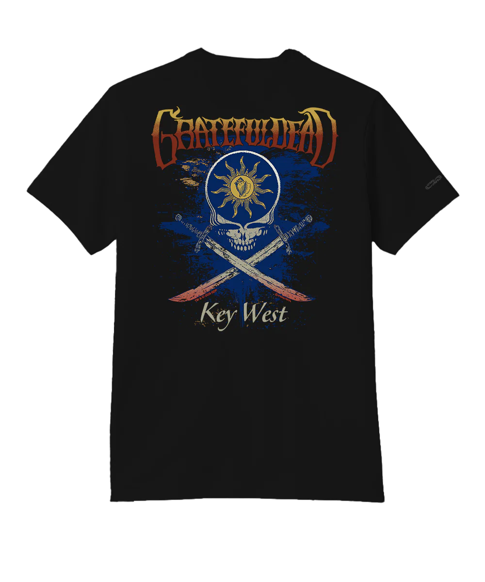 Grateful Dead Pirate - Jet Black Short Sleeve Pima T-Shirt