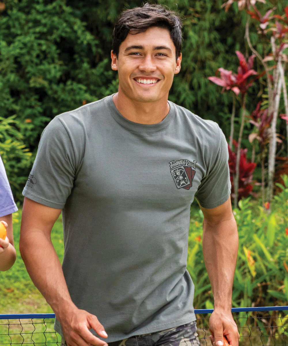 Grateful Dead Poker - Crater Dyed® Short Sleeve Crewneck T-Shirt - Image 3