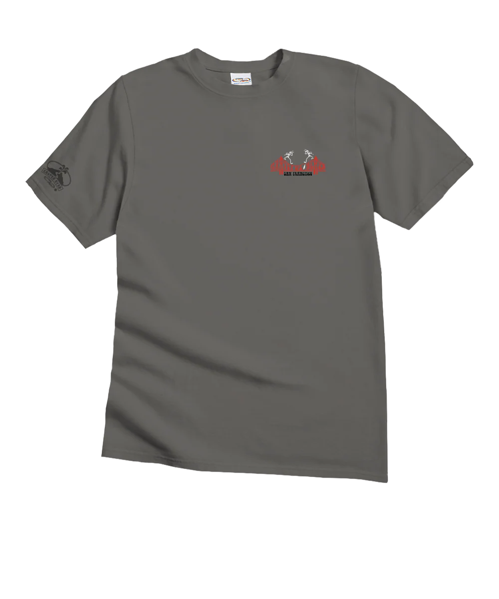 Grateful Dead San Francisco Bridge - Crater Dyed® Short Sleeve Crewneck T-Shirt - Image 4