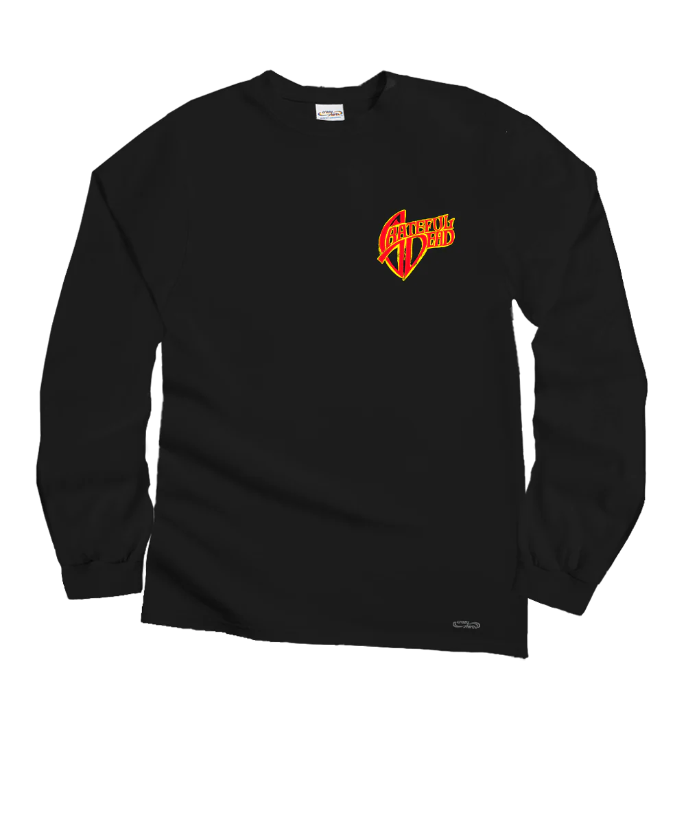Grateful Dead Snow Bear - Black Long Sleeve Crewneck T-Shirt - Image 4