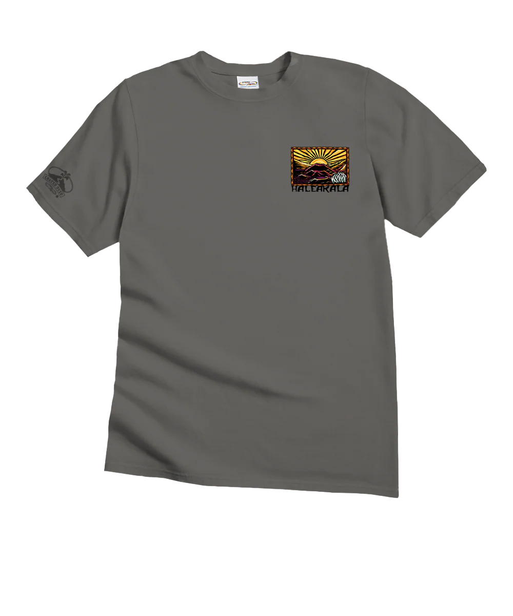 Haleakala Rising Sun - Crater Dyed® Short Sleeve Crewneck T-Shirt - Image 4