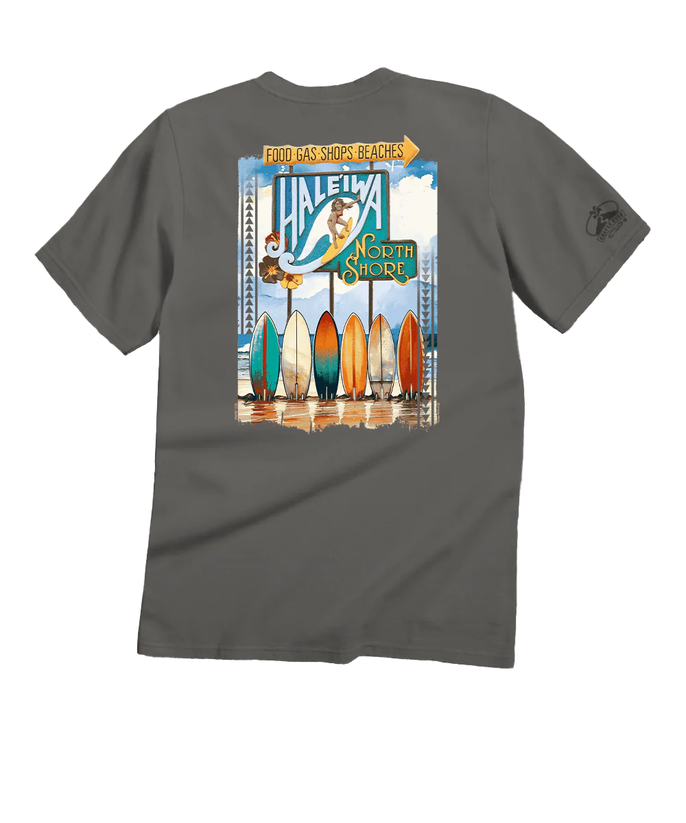 Haleiwa Boards - Crater Dyed® Short Sleeve Crewneck T-Shirt