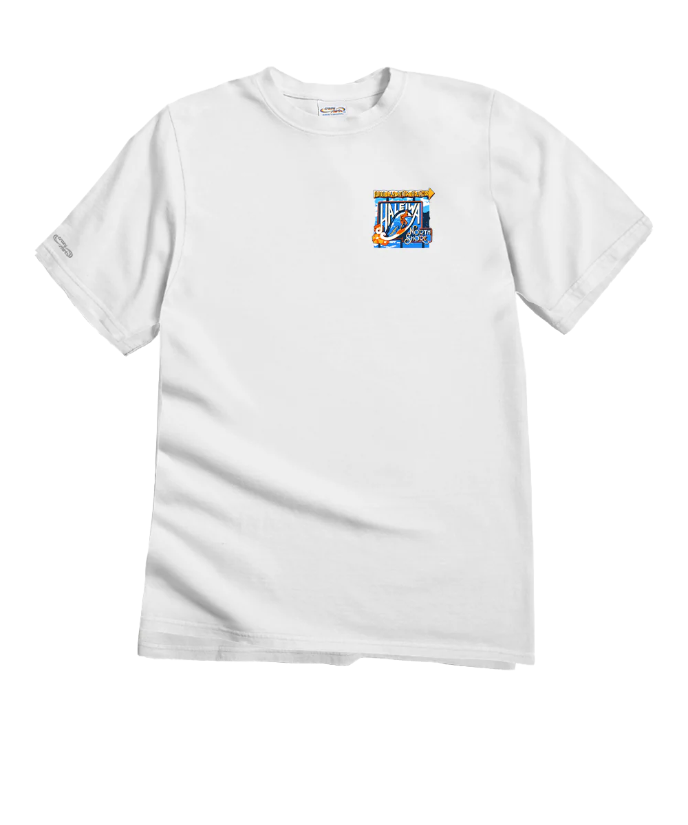 Haleiwa North Shore Collage - White Short Sleeve Crewneck T-Shirt - Image 4