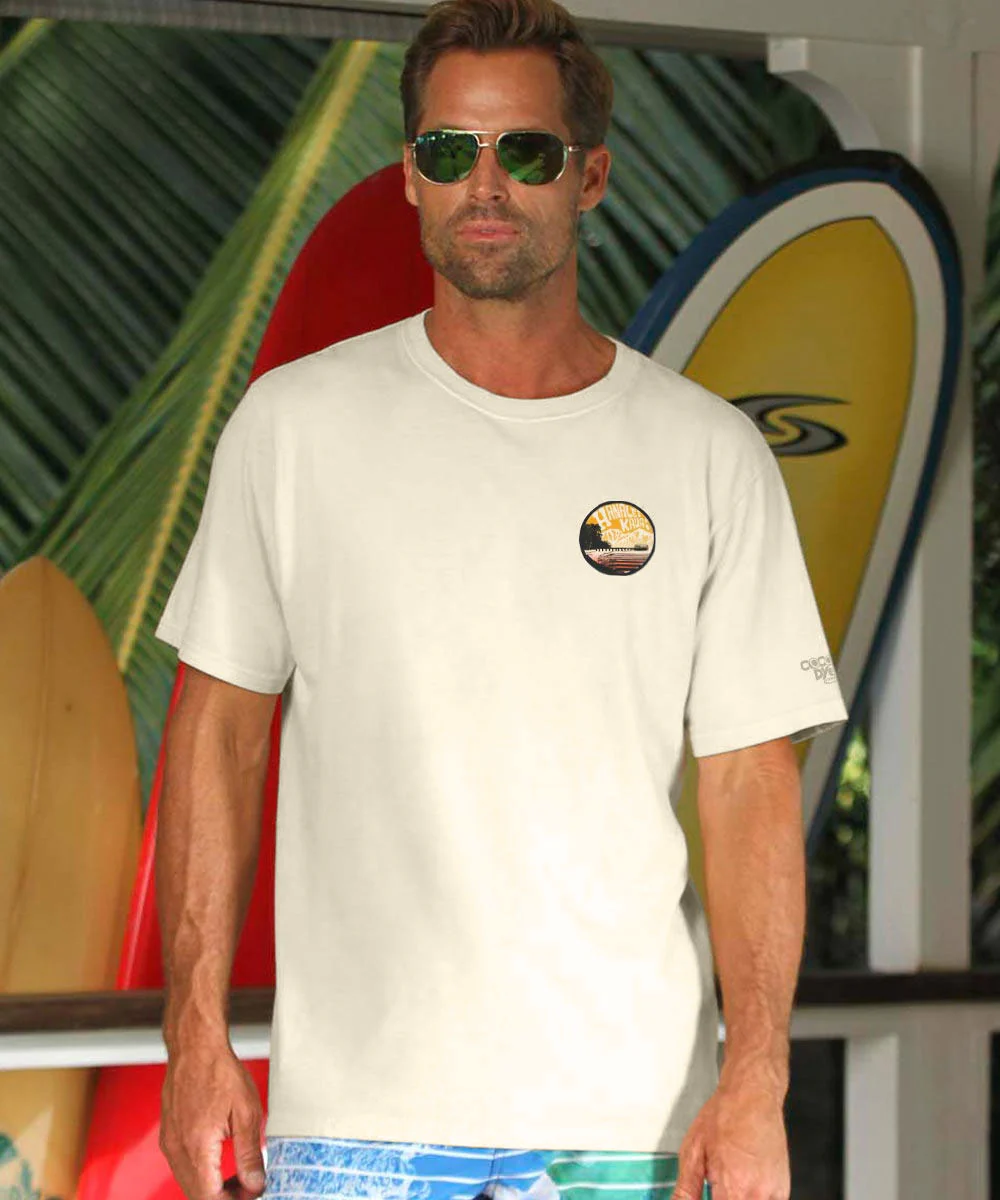 Hanalei Dream - Coconut Dyed Short Sleeve Crewneck T-Shirt - Image 3
