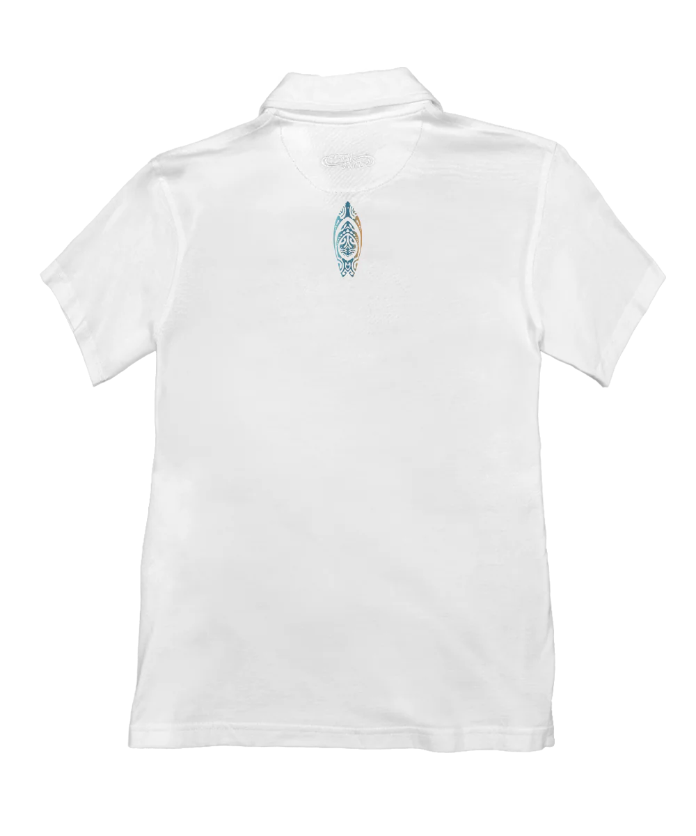 He'e Nalu Elima - White Short Sleeve Pima Polo - Image 4